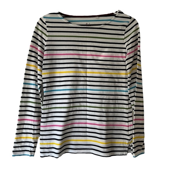 Boden Women’s Striped Light Weight Long sleeve Top Size 6 Multicolored - Picture 1 of 3